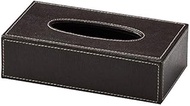 Chidorisangyou HT0009 Tissue Case, Brown, 9.8 x 5.3 x 2.8 inches (25 x 13.5 x 7 cm), PVC Tissue Case