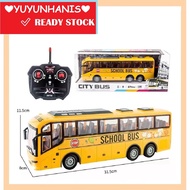 2708 3210 3211 3206  BUS Remote Control School Bus / Police Bus With Light Kids Toys Mainan Budak (2