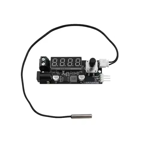 12V 3A DC PWM 2-3 Wire Fan Temperature Control Speed Controller Chassis Computer Noise Reduction Mod