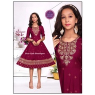 Girls Embroidered Anarkali Kurti Gown