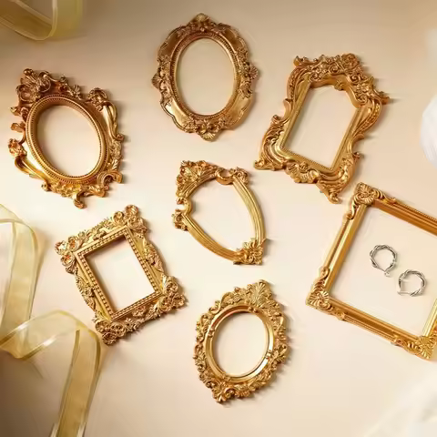 Creative Gold DIY Shadow Box Frame DIY 3D Memory Display Frames Wedding Photo Display Frames Home De