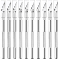 10 Pack Exacto Knife Set, Stainless Steel Craft Knife Kit for Pumpkin Carving, DIY, Art, Cutting, St