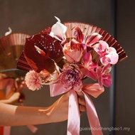 2025 New Style Folding Fan New Chinese Style Holding Fan Simulation Bride Wedding New Chinese Style 