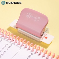 MC&HOME 6 Holes Puncher Notebook Round Hole Planner Paper Puncher for A4 A5 B5 Scrapbooking Binding