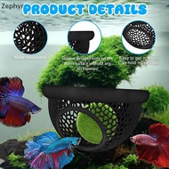 Zephyr Floating Betta Hide & Shrimp Cave – 3-in-1 Aquarium Hammo, Floating Feeder Ring & Resting Spo
