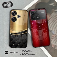 Glass Softcase For poco F6 & poco F6 PRO - Cellphone Case poco F6 & poco F6 PRO [T34].