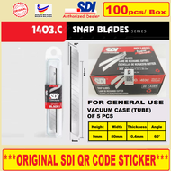 *ORIGINAL* SDI 1403C (S) 1361C (S) 1404C (L) Cutter Blade Refill Snap Blades 100 pcs/ Box (Made in M
