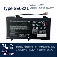 Notebook Battery HP Pavilion 14-AL 14-AL100 14-AL124TX Series SE03XL 1 Year Warranty 1