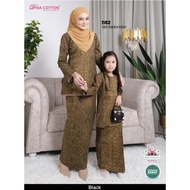 BAJU KURUNG COTTON SEDONDON FAMILY 1182 BLACK | KURUNG MODEN | KURUNG KEDAH | KURUNG RIAU