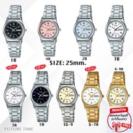 Casio แท้% นาฬิกาข้อมือหญิง สายสแตนเลส รุ่นLTP-V006D มีใบรับประกันสินค้า 1 ปี