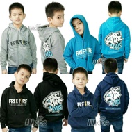 HITAM Evos Free Fire Children's Sweater Freefire Children's Hoodie Sweater Long Sleeve Children's Sw
