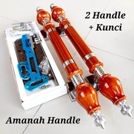 45cm satu set Handle Pintu kunci rumah / tarikan pintu rumah Gagang pegangan pintu model jambu