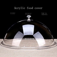 ■Acrylic food cover dust cover Amway Queen pot transparent round fresh vegetable cover plastic tray