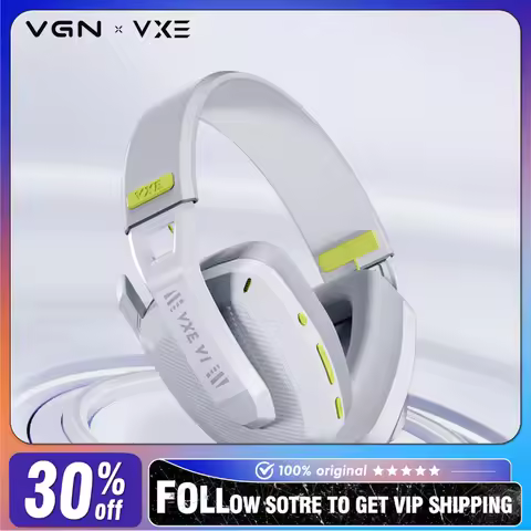 VGN VXE New Siren V1 Dual Mode 2.4G Wireless Bluetooth 5.0 Headset FPS Gamer Low Latency Headset Lig