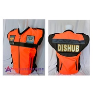 Latest waterproof taslan Dishub vest, thick waterproof taslan Dishub service vest