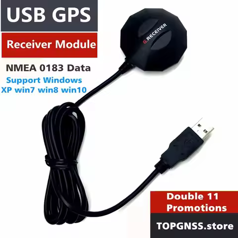GNSS100 USB GPS receiver module antenna ,XP, win7, win8, win10 win11 BU353S4 Smart Antenna TOPGNSS