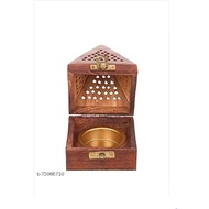 Wooden Incense Sticks Pyramid Box Fragrance Stand Holder Agarbatti Dhoop