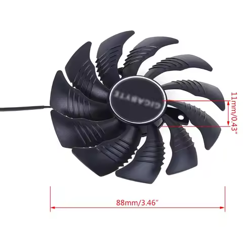 1/2pcs 88mm PLD09210S12HH 4Pin Cooling Fan for Gigabyte GeForce GTX 1660 1660Ti Graphics Card Cooler