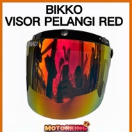 New BIKKO VISOR PELANGI RED UV PROTECTION VISOR HELMET MS88 MHR BELL MAGNUM