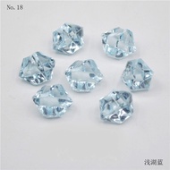 100pcs Multicolored Fake Crushed Ice Rock Plastic Gems Jewels Acrylic Rock Crystals Treasure Fake Di