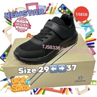 Newstar W721B,ultralight black school shoes kasut sekolah hitam Newstar