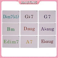 JIAUTING 120 Piano Chord Chart Colorful Electric Piano Reference Chord Flash Cards, Piano Music Begi