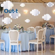 [Out-t] 16Pcs 3D Cloud Decorations White Hanging Clouds For Ceiling Cloud Party Decorations Cloud Or