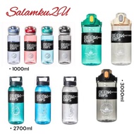 1000ml 2700ml 3000ml Large Capacity Water Bottle/Premium Sport Water Bottle/Portable Bottle Outdoor 