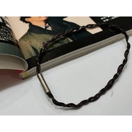 Fiber Dark brown Double Knot Anklet String