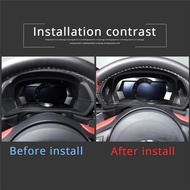 A040-For Toyota Supra GR A90 2019-2023 Soft Carbon Fiber Dashboard Trim Sticker Instrument Cover Pan