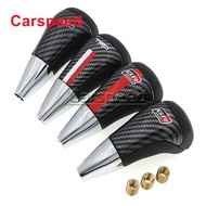 TRD GR Sport Racing Carbon Look Leather Gear Shift Knob For Toyota GT86 GR 86 Land Cruiser LC200 Int