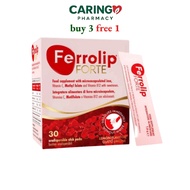 【Best Seller】 Ferrolip FORTE Iron Supplement Complex Vitamin Supplement Lemon Flavor Improve anemia 