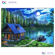 Diamond Painting Set 5D DIY Full Round Diamond Painting Autumn Forest Diamond Painting Kits Decorati