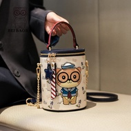 Beitou Bag Source Factory New Cartoon Cat Design Yuantong Handbag Popular Female Bag Cross-body Shou