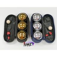 Petanque Ball Silver/Gold 3pcs (READY STOCK)