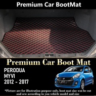 PERODUA MYVI 2012 2013 2014 2015 2016 2017 Boot Mat Car Boot Carpet VIP Boot Tray Cargo Mat Bonet Ma