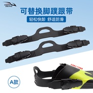 A Type Scuba Diving Replaceable Quick Release Fin Strap TPR Multi-Specification Adjustable Open Heel