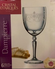 全新：法國製CRISTAL D'ARQUES水晶杯 一套6隻