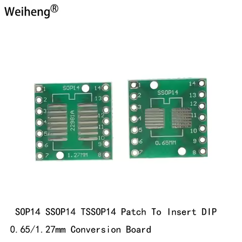 1PCS SOP14 SSOP14 TSSOP14 Patch To In-line Adapter DIP 0.65/1.27mm WEIHENGWEI