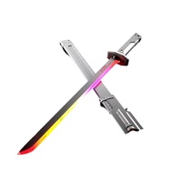 Spark Katana Lightsaber Toy Sword with Sound SmokeEffect Colorful Streamer Glowing Sparkblade Sword 