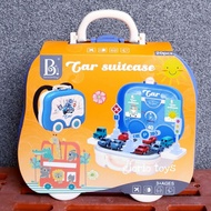 Children's Toys Parking Suitcase Bag Car 0877 Parking Toy Car Garage Parking Lot Garage Cars