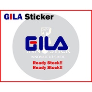 Sticker FILA ❌ GILA Logo Funny Sticker Motor helmet