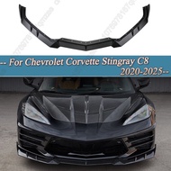 2026 Car Front Bumper Spoiler Lip Splitter Gloss Black For Chevrolet Corvette Stingray C8 Z51 STG 3 