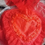 Heart-Shaped Dot Pillowcase Diameter 33cm/5 Yuan 4 Pieces
