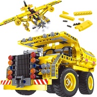 GILI STEM Building Toy for Boys 8-12 - Dump Truck or Airplane 2 in 1 Construction Engineering Kit (3
