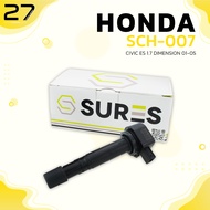 คอล์ยจุดระเบิด HONDA CIVIC ES 1.7 DIMENSION ปี 2001-2005 / เครื่อง D17Z - ตรงรุ่น 100% - SCH-007 - S