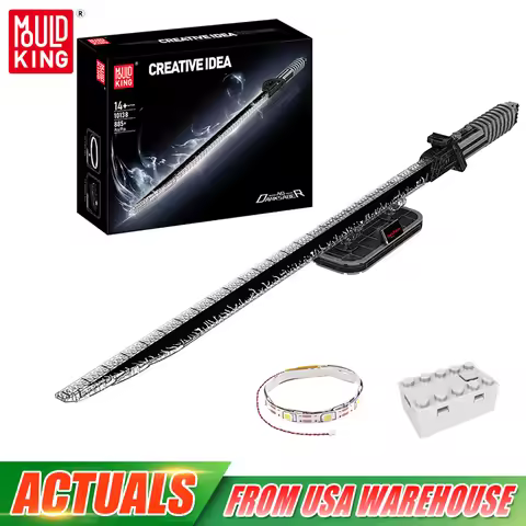 Mould King 10138 Star Plan Toys The Dark Saber Building Block with Led Parts Assembly Cosplay Brick 