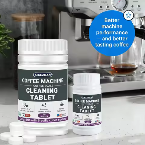 50/10piece Espresso Machine Cleaning Tablets Compatible with Breville, Fits Barista Express,Pro,Touc