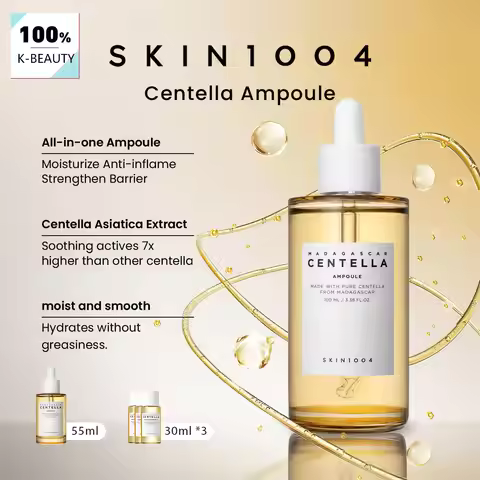 SKIN1004 Madagascar Centella Ampoule,Fast-Absorbing&Non-Sticky,Visibly Calms,Supports Skin’s Feel,Ko