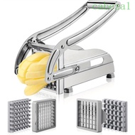 CABEZA Manual Potato , Stainless Steel Rust-proof Potato Slicer, Multifunctional Silver 36/64 Hole F